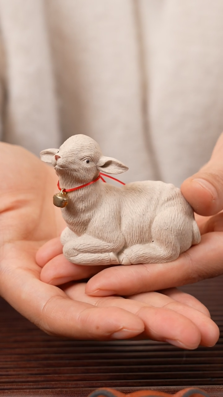 【闪购商品】紫砂茶宠精工小羊羔