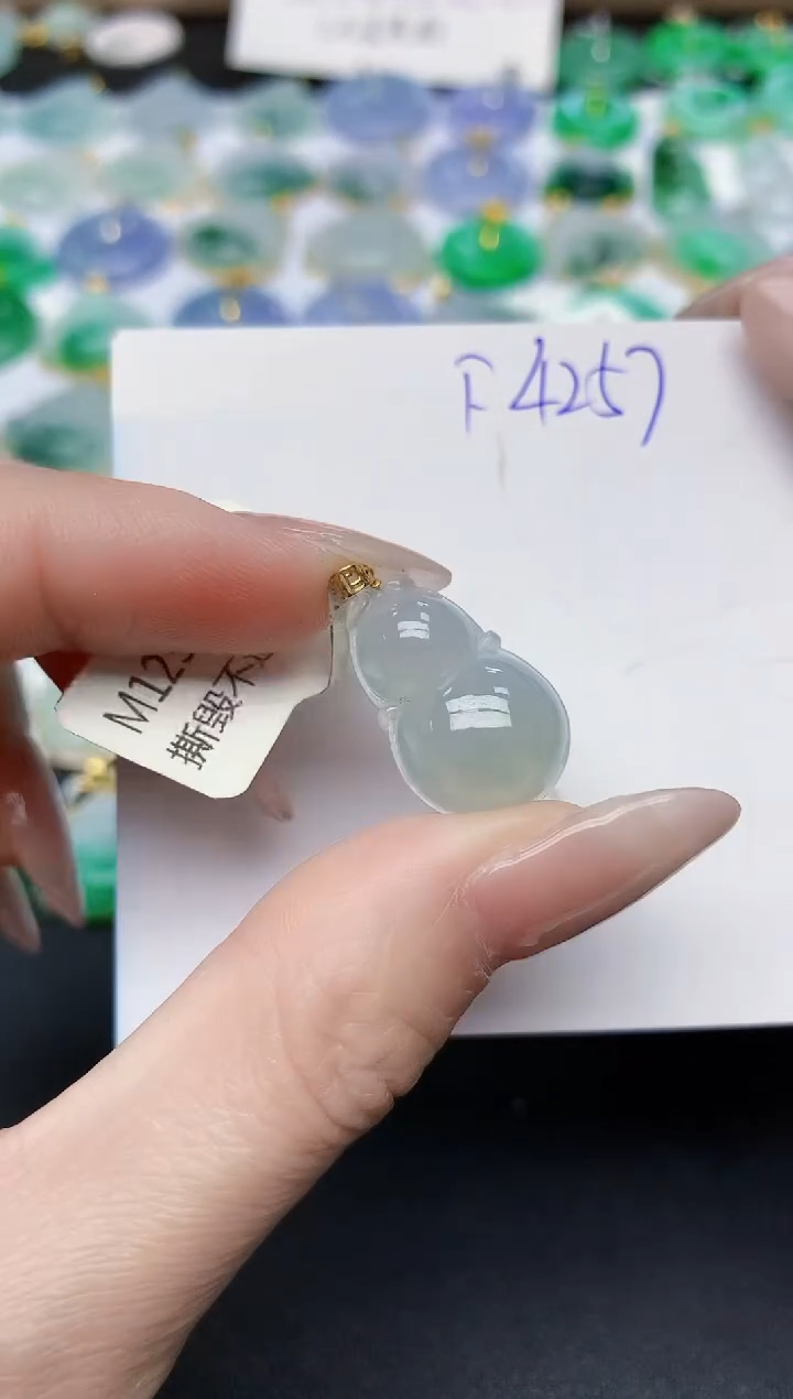 颈饰未镶嵌翡翠天然缅甸A货翡翠百元以上9元证书费自理