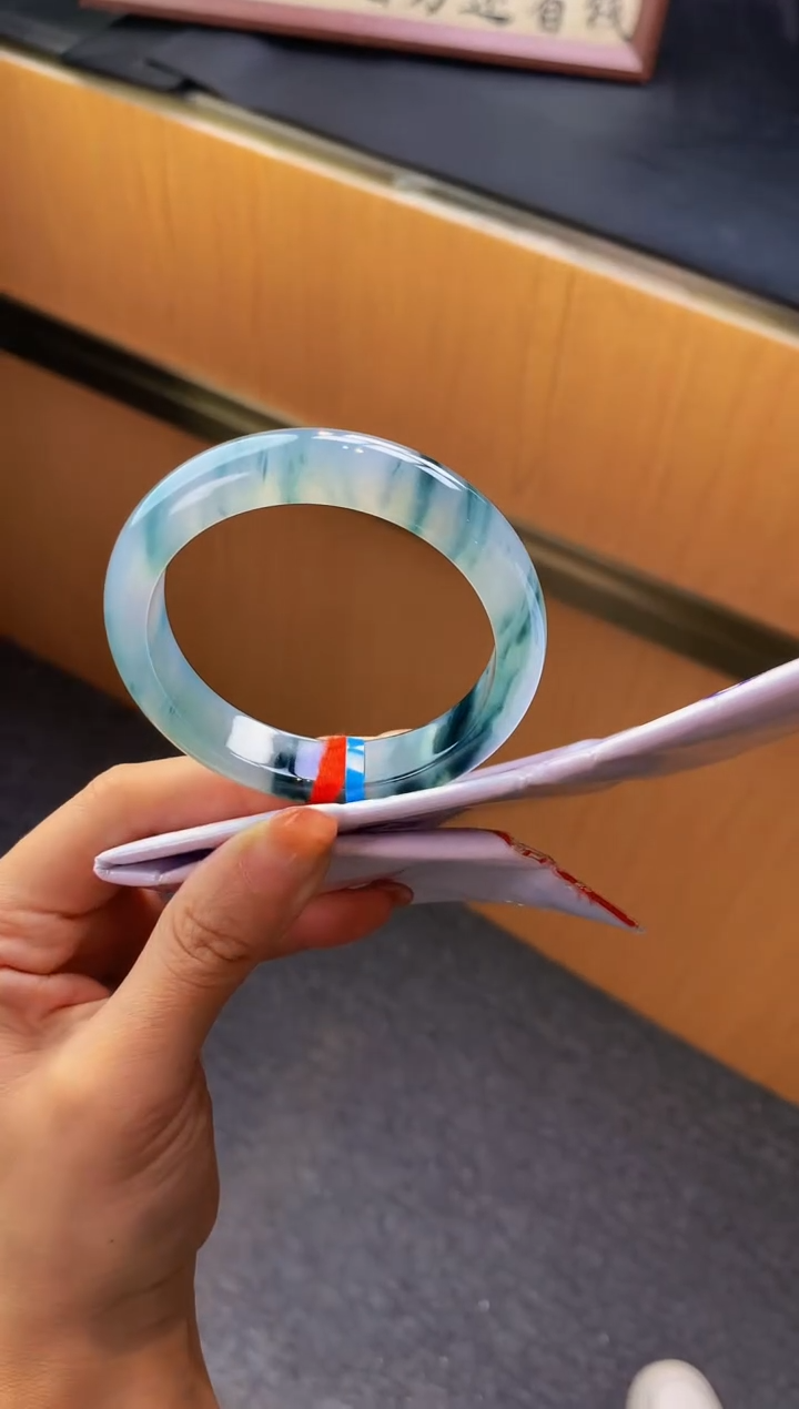 未镶嵌手镯翡翠C25圈口 53 全款9.8万 定金2万