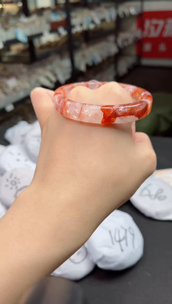 水晶手镯未镶嵌59圈口312669