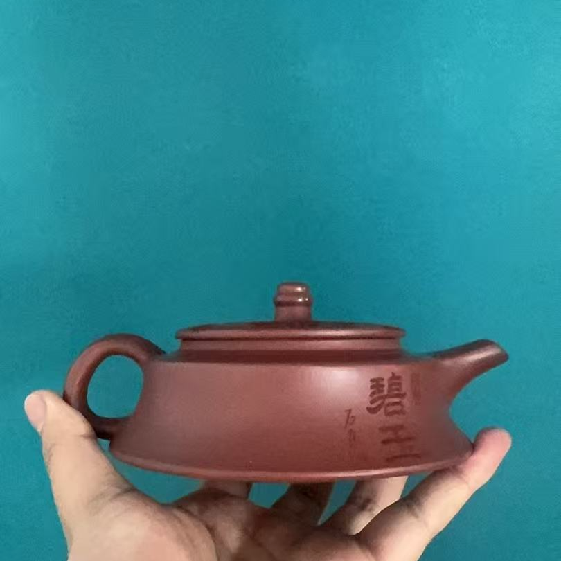 陈景明龙血砂山水壁育壶200C