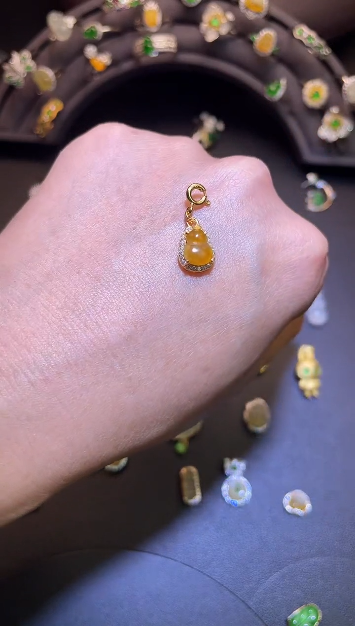 吊坠(不含链)银S925镶嵌翡翠1