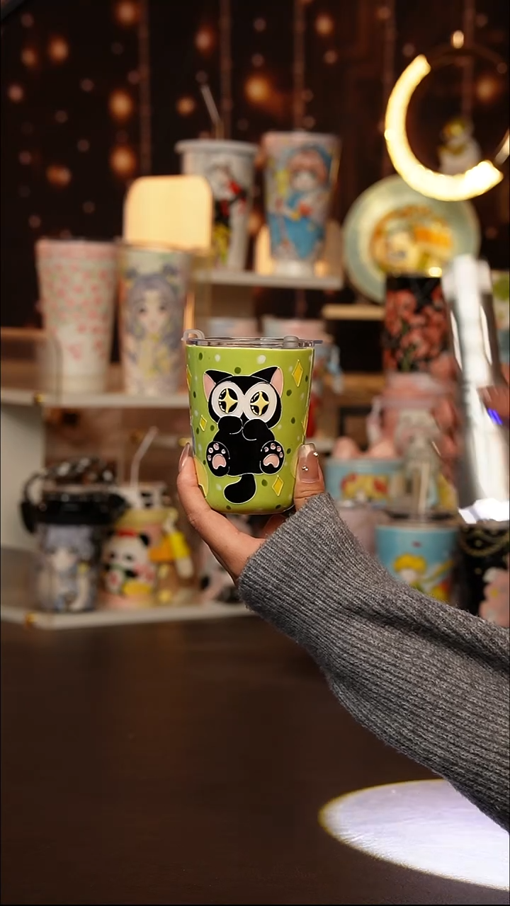 （玉泥）景德镇手工手绘文创陶瓷杯