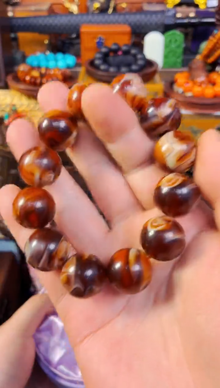 未镶嵌琥珀手链鹏哥专属链接！！！