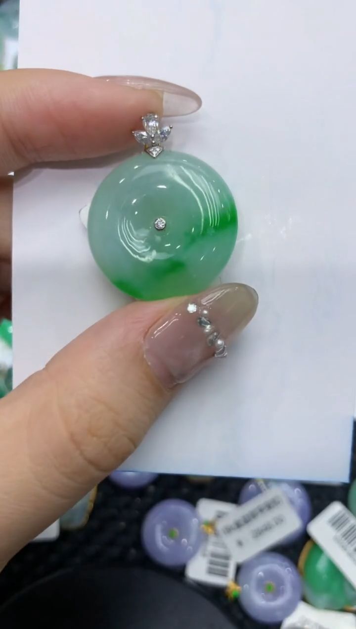 【闪购商品】翡翠颈饰18K金镶嵌 222222222