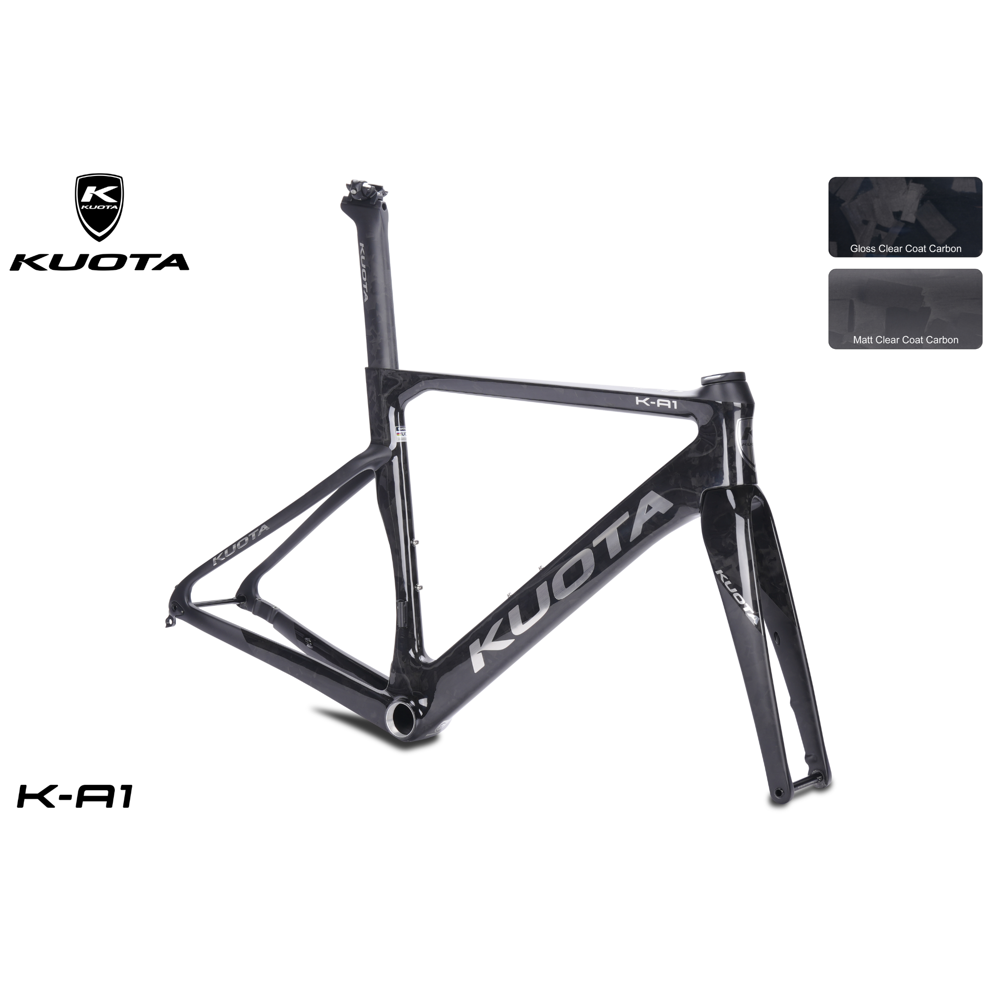 环法品牌KUOTA K-A1 气动碳纤维一体模 公路车架