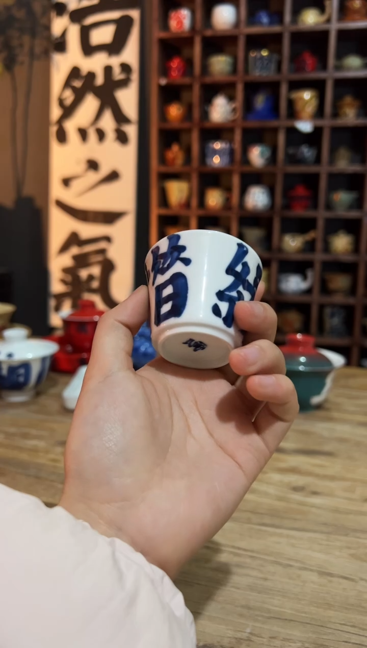 观云听雨原创手绘茶具