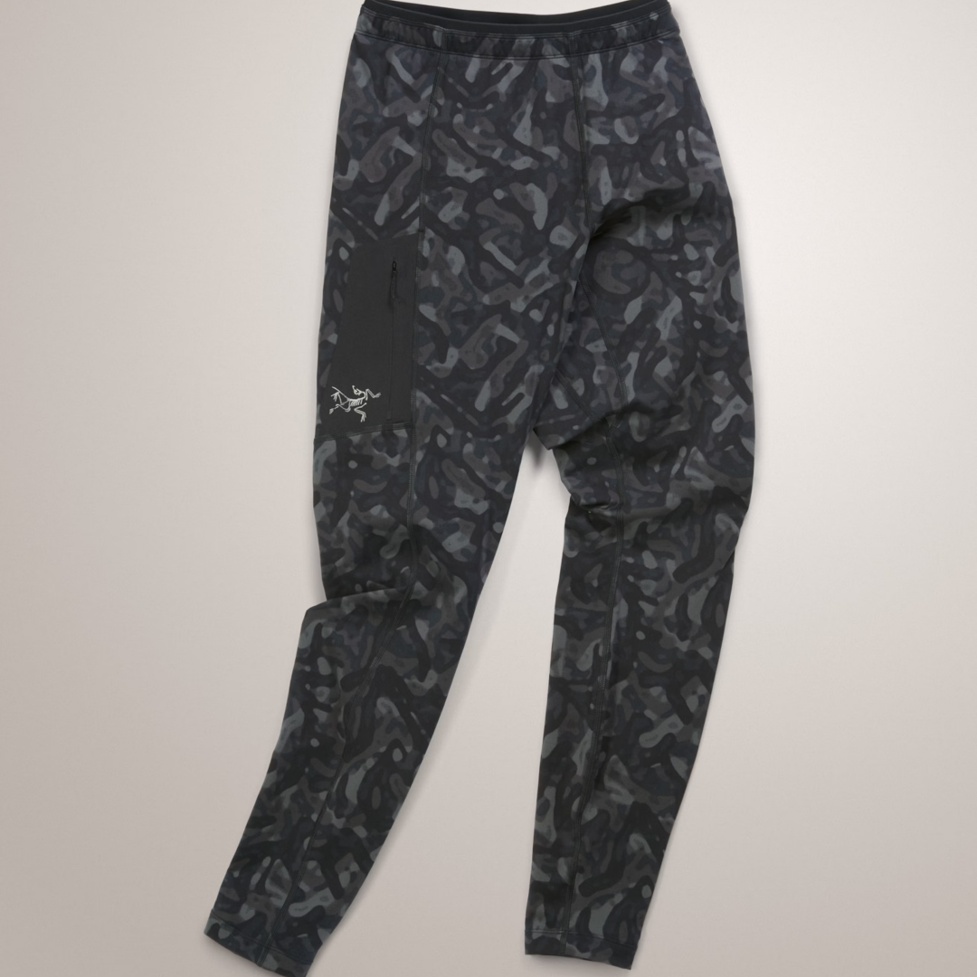 【HK】Arc'teryx始祖鸟Rho LT Bottom Print男士薄绒打底裤9320