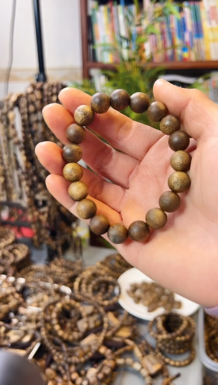 【闪购商品】沉香手串棋楠圆珠单圈