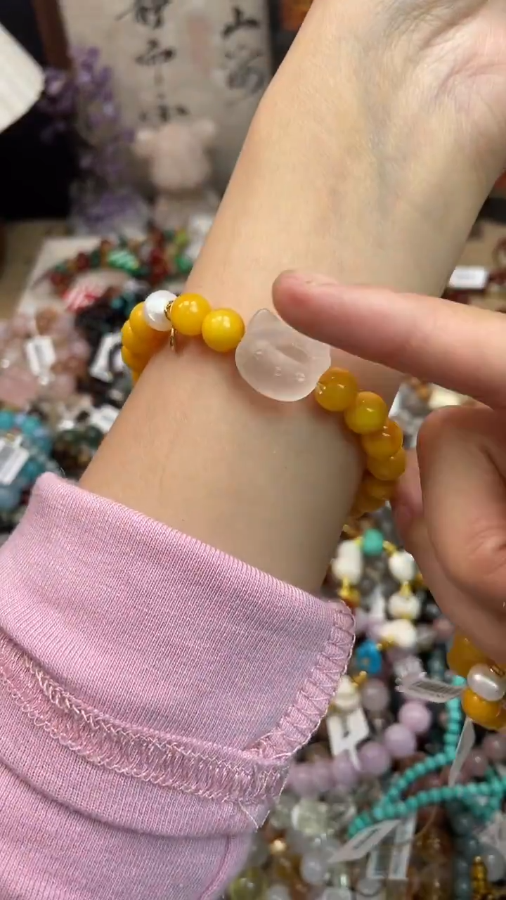 手链蜜蜡银S925镶嵌292