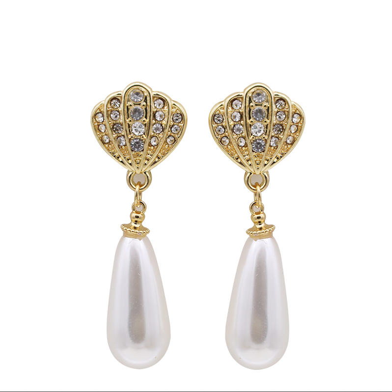 合金耳饰 镀K金设计师款时尚轻奢耳饰（11-4-11）~3460