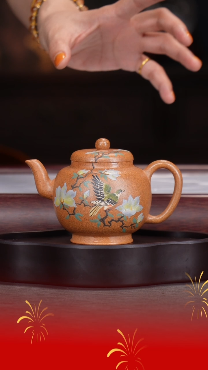 【闪购商品】紫砂茶杯刘强洪/桃花泥/南州高士/220cc