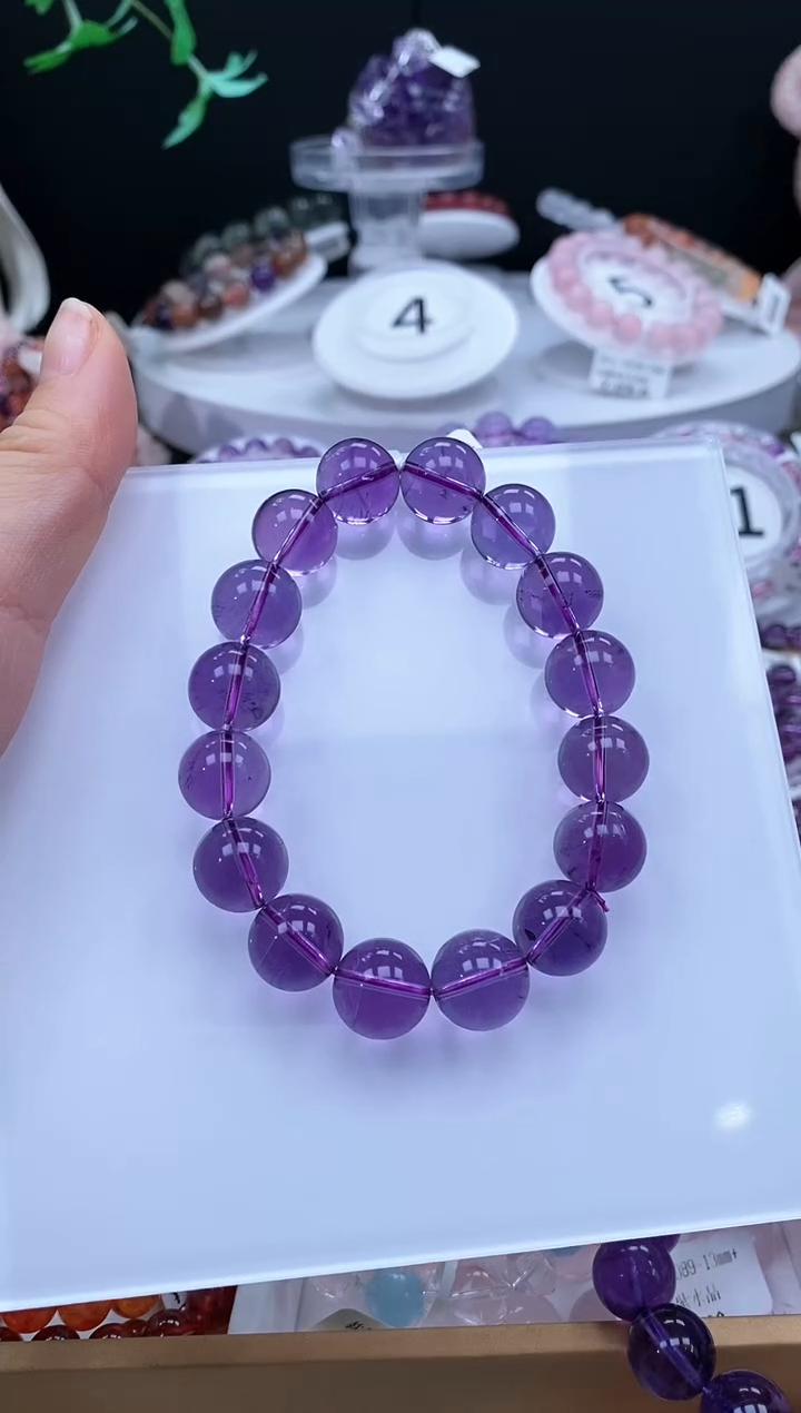 【闪购商品】水晶手链未镶嵌13m  紫水
