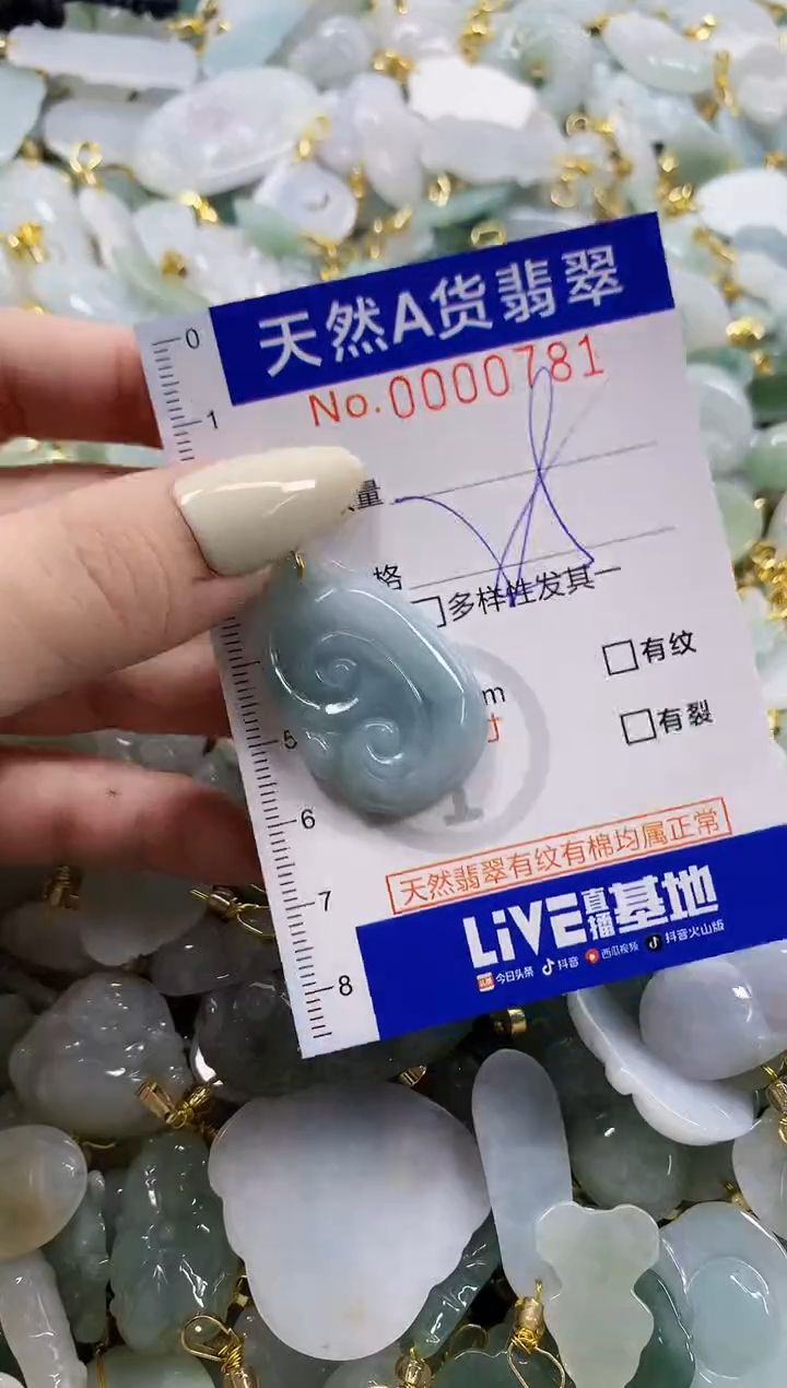 颈饰未镶嵌翡翠天然A货翡翠