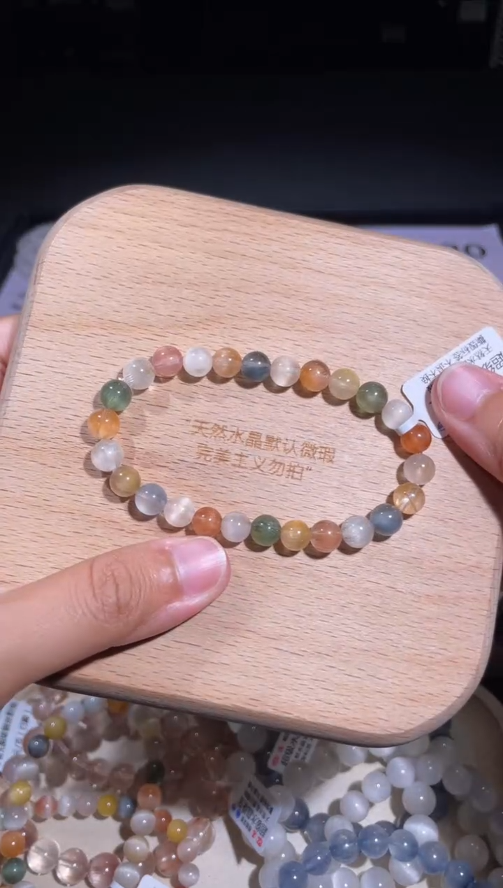 水晶手链未镶嵌27号多样性发货一K 7m+