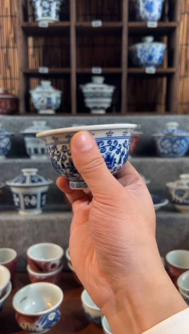 【闪购商品】048天禄言瓷缠枝莲压手