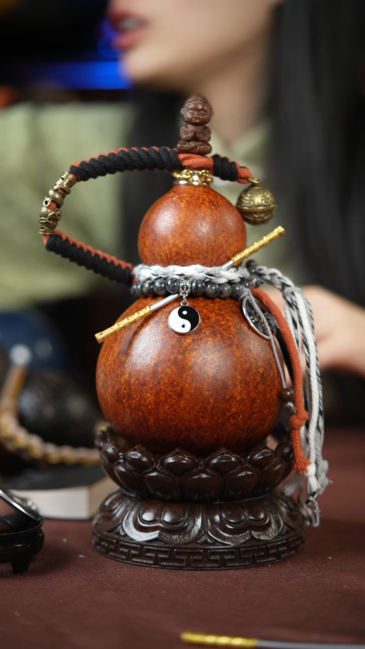 【闪购商品】232号500ml左右的非遗漆器酒葫芦