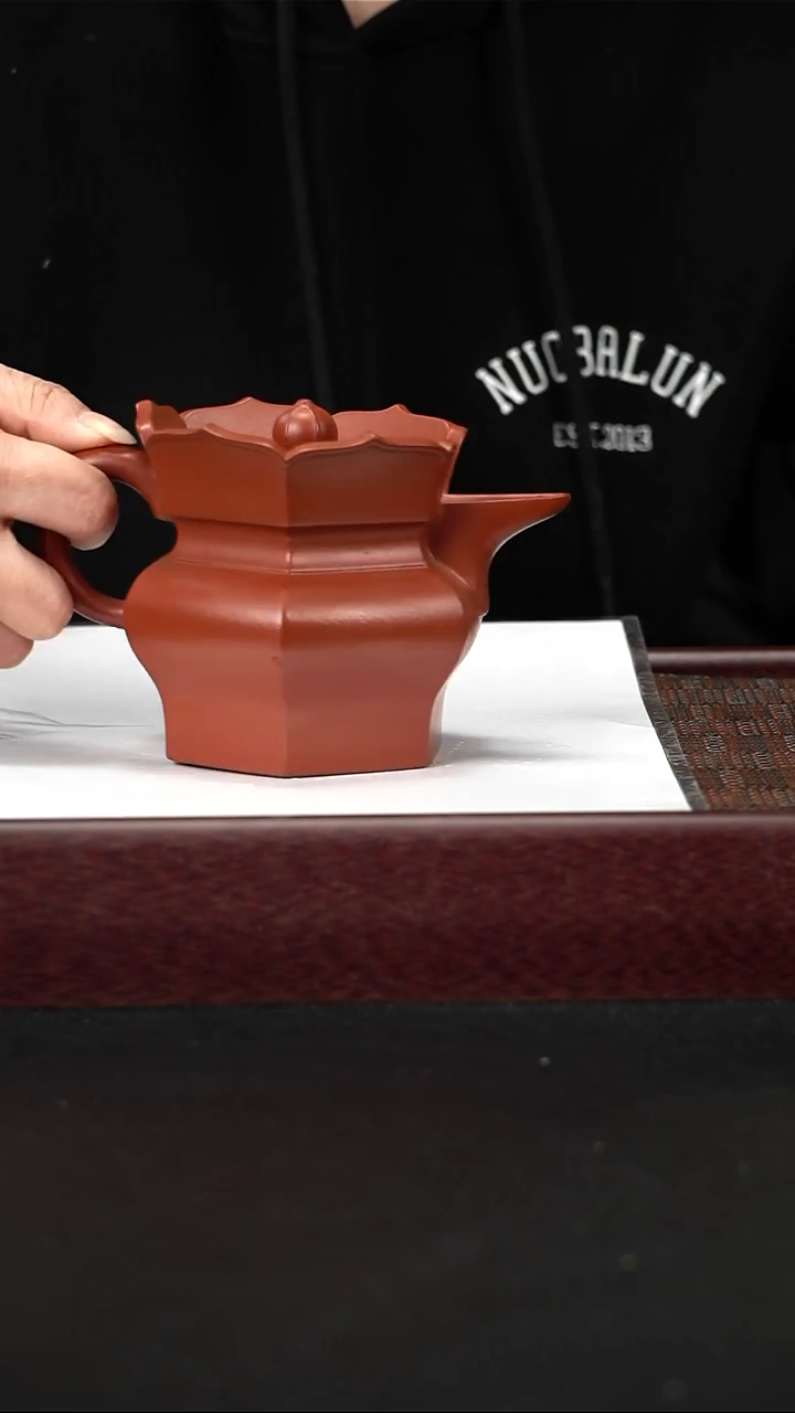 茶壶紫砂zq朱泥僧帽