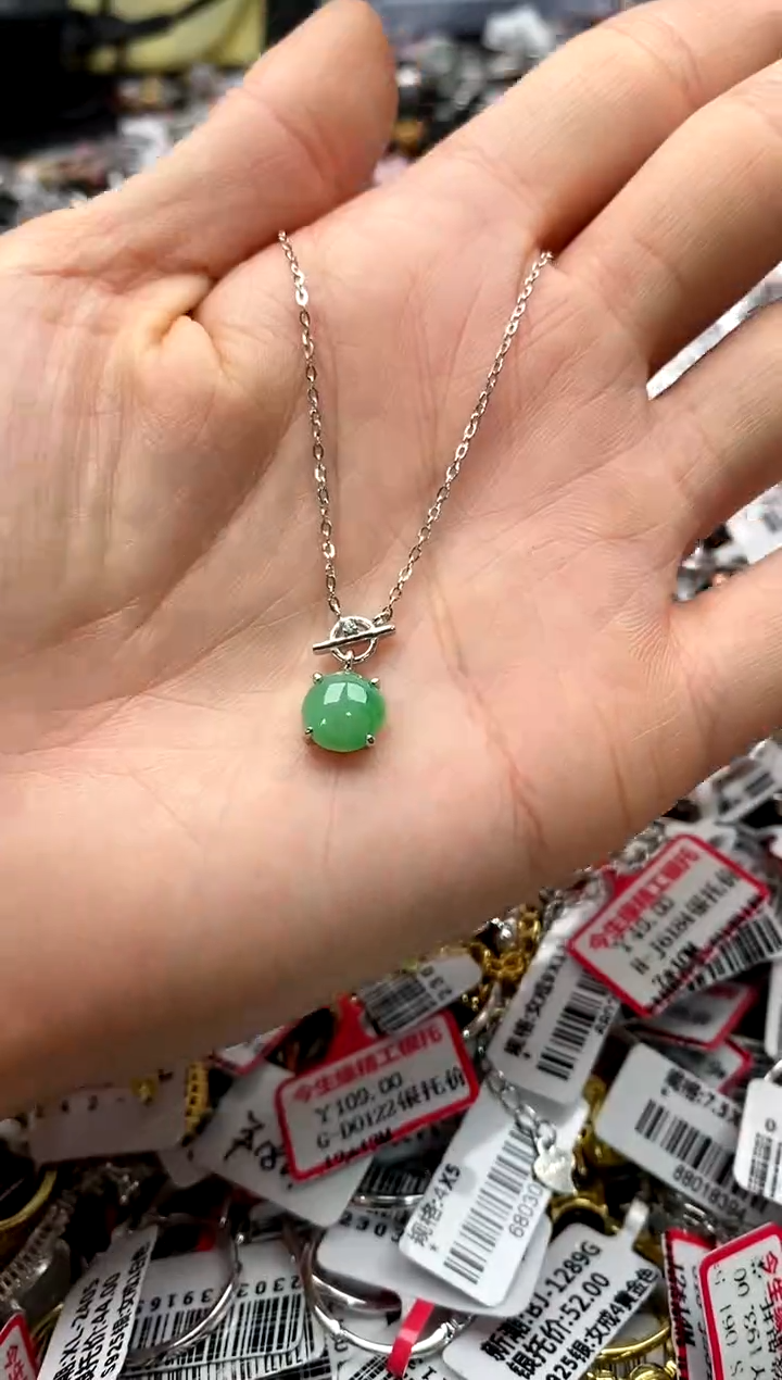 【闪购商品】翡翠戒指银S925镶嵌8888888    2