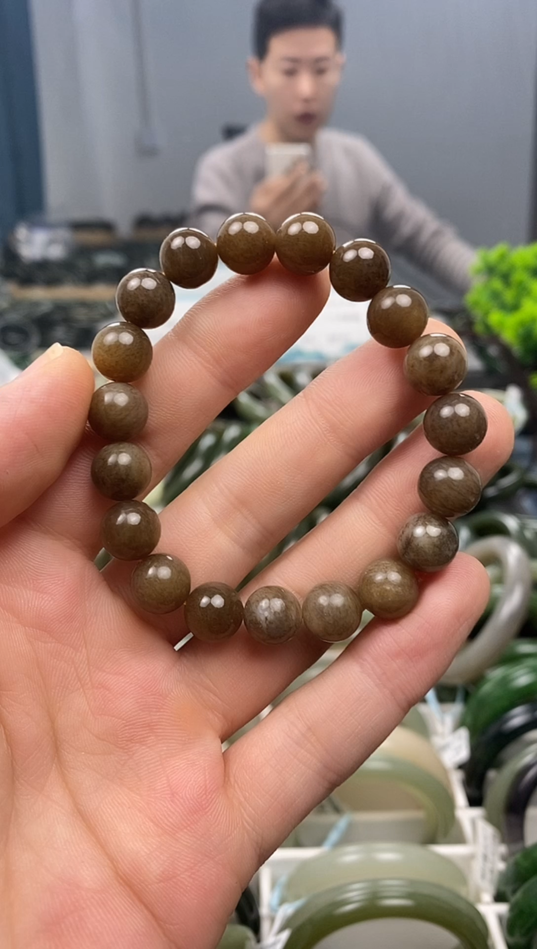 未镶嵌手镯和田玉10mm