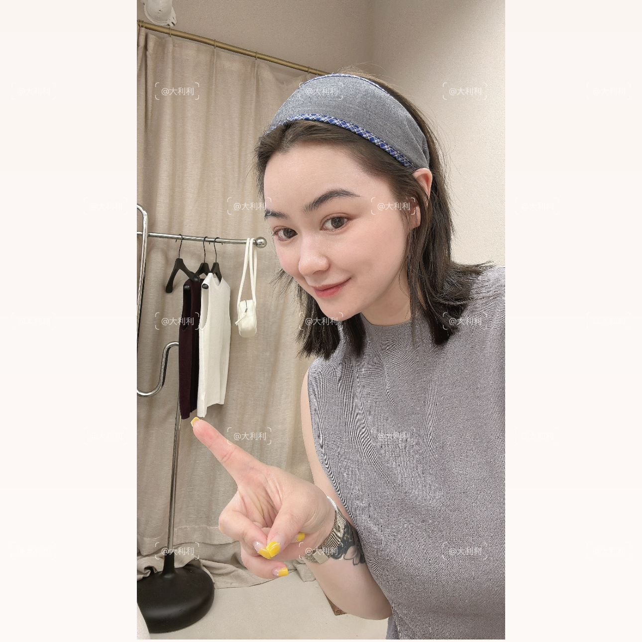 DALILI--“气质女人”18针80支醋酸羊毛夏针织背心无袖上衣女