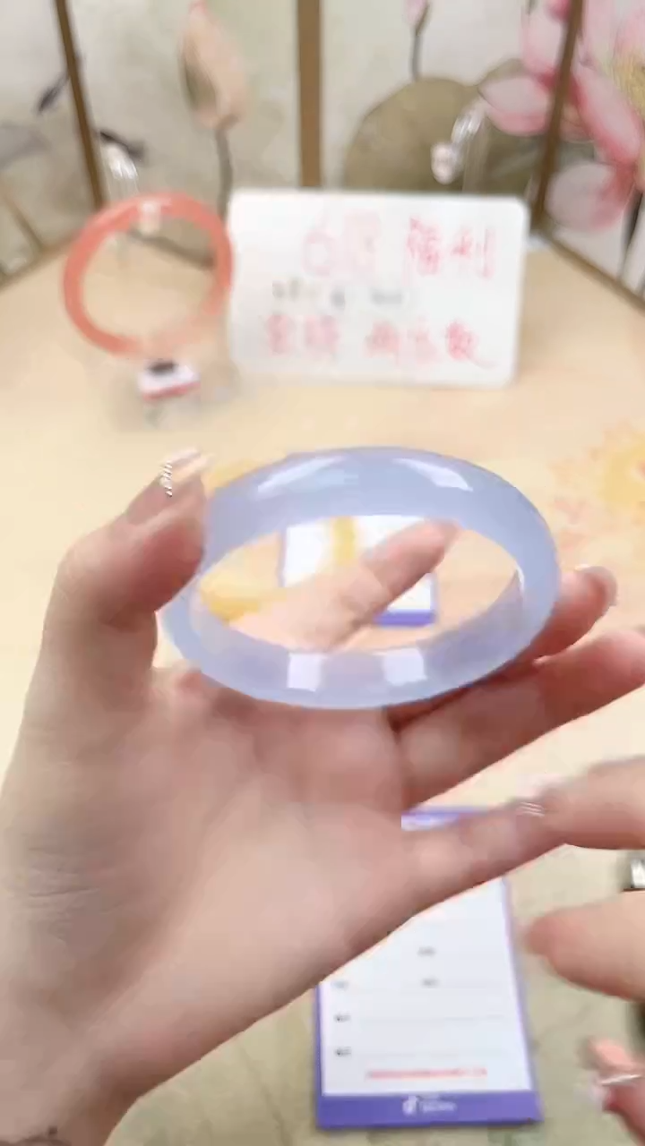 石英质玉手镯未镶嵌X211微色差63.4mm