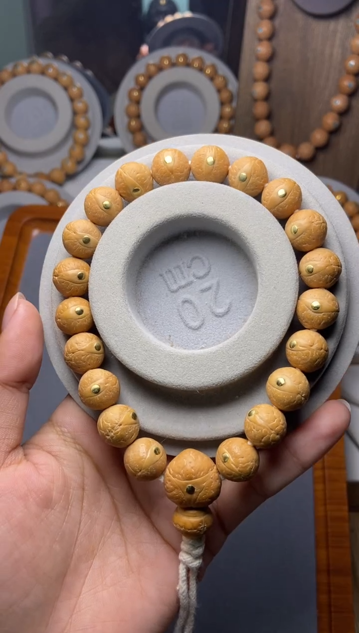 吊坠凤眼菩提12凤眼铜钉手串