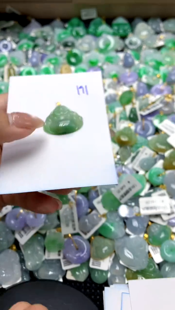 【闪购商品】翡翠颈饰18K金镶嵌1111111111111111