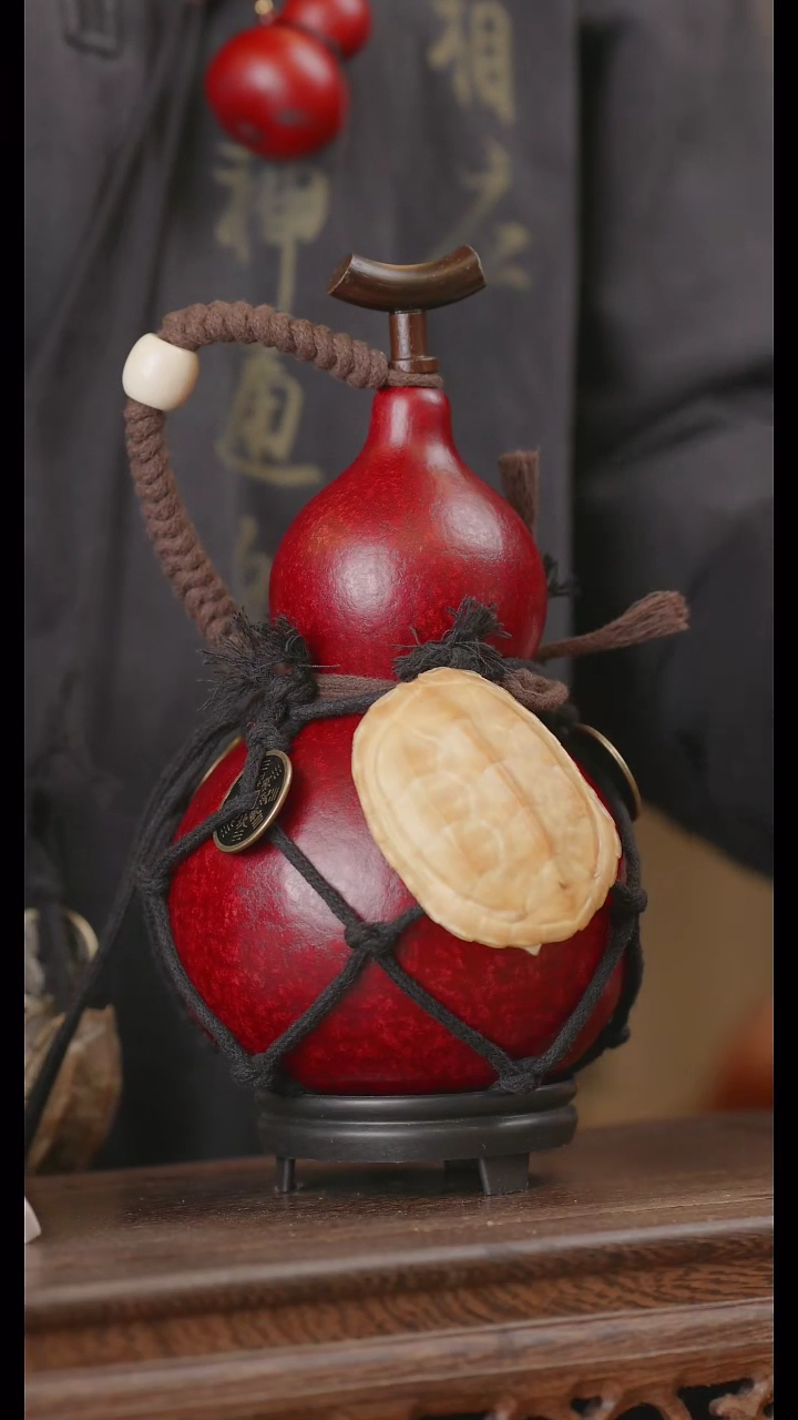 【闪购商品】146号精品天然大漆工艺防渗内胆酒葫芦~