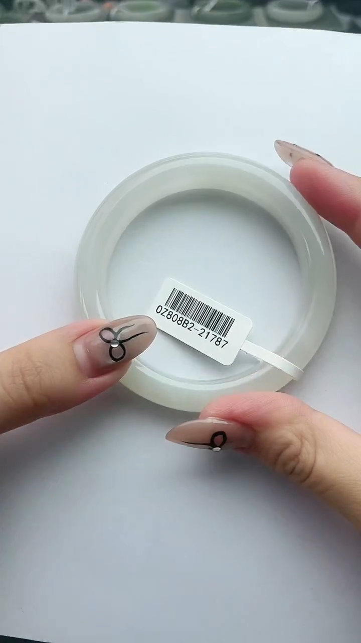 和田玉手镯未镶嵌57