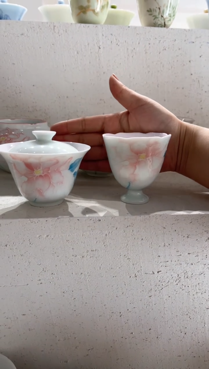 【闪购商品】盖碗+杯 哈哈哈哈哈哈