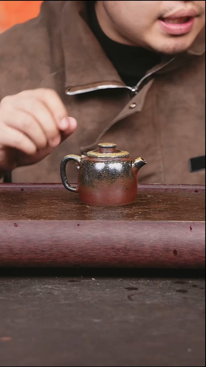 紫砂茶盘柴烧 巨轮