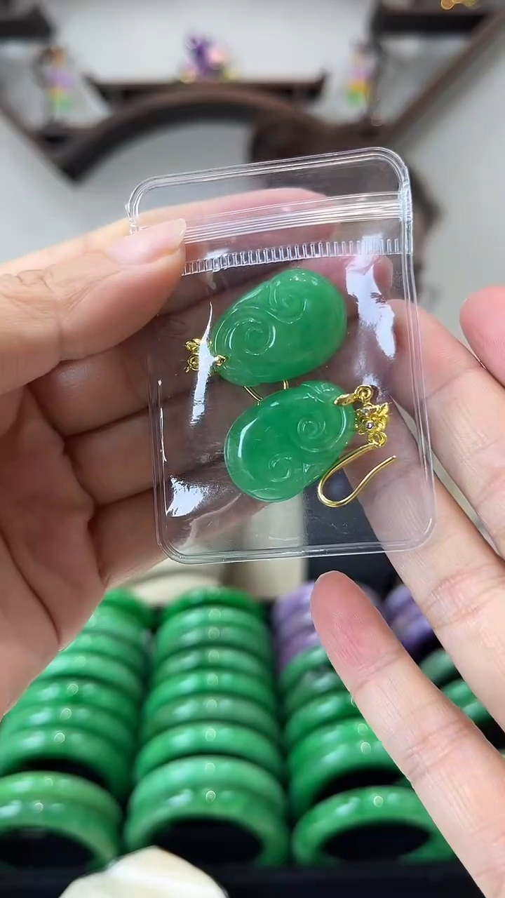 【闪购商品】砖雕闪27 手工雕刻耳坠