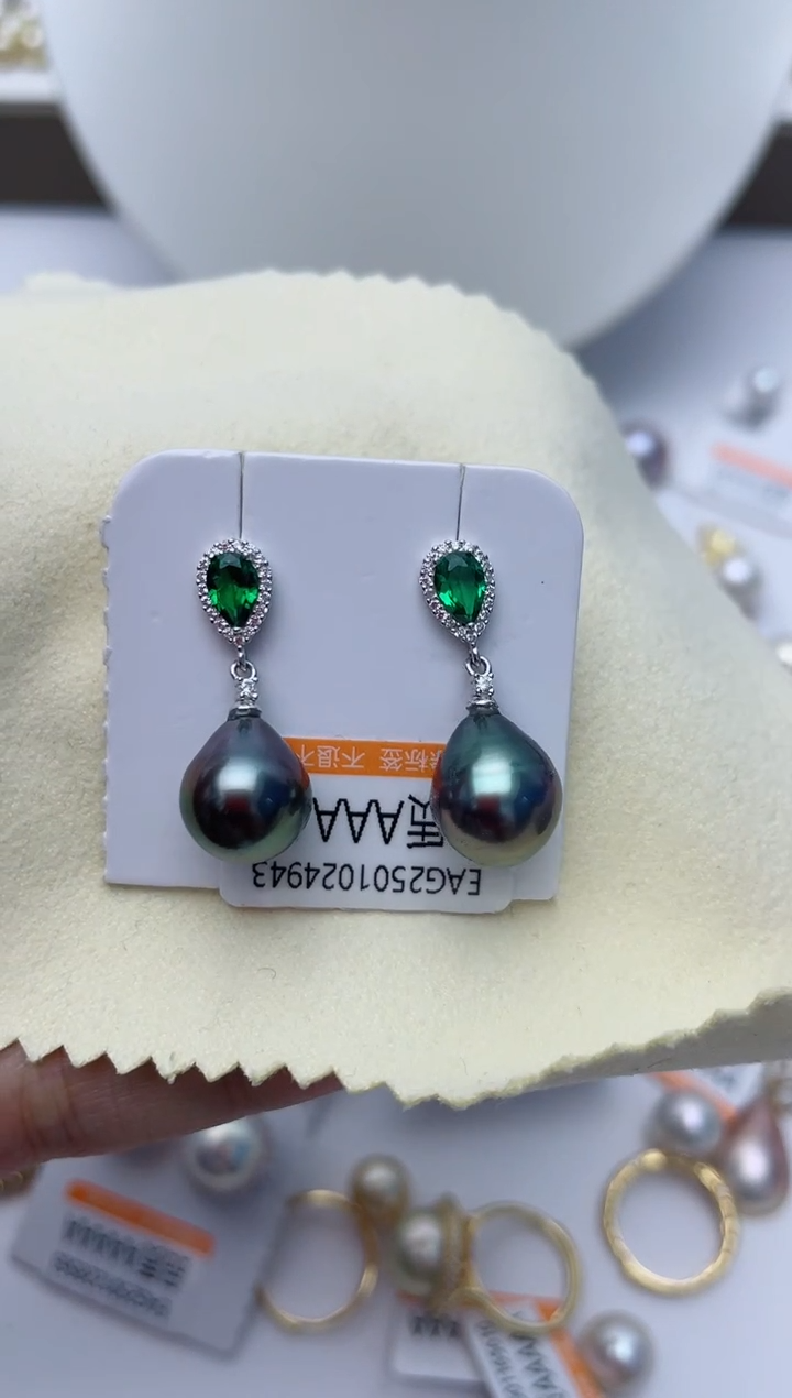 【闪购商品】海水珍珠耳饰银S925镶嵌W15