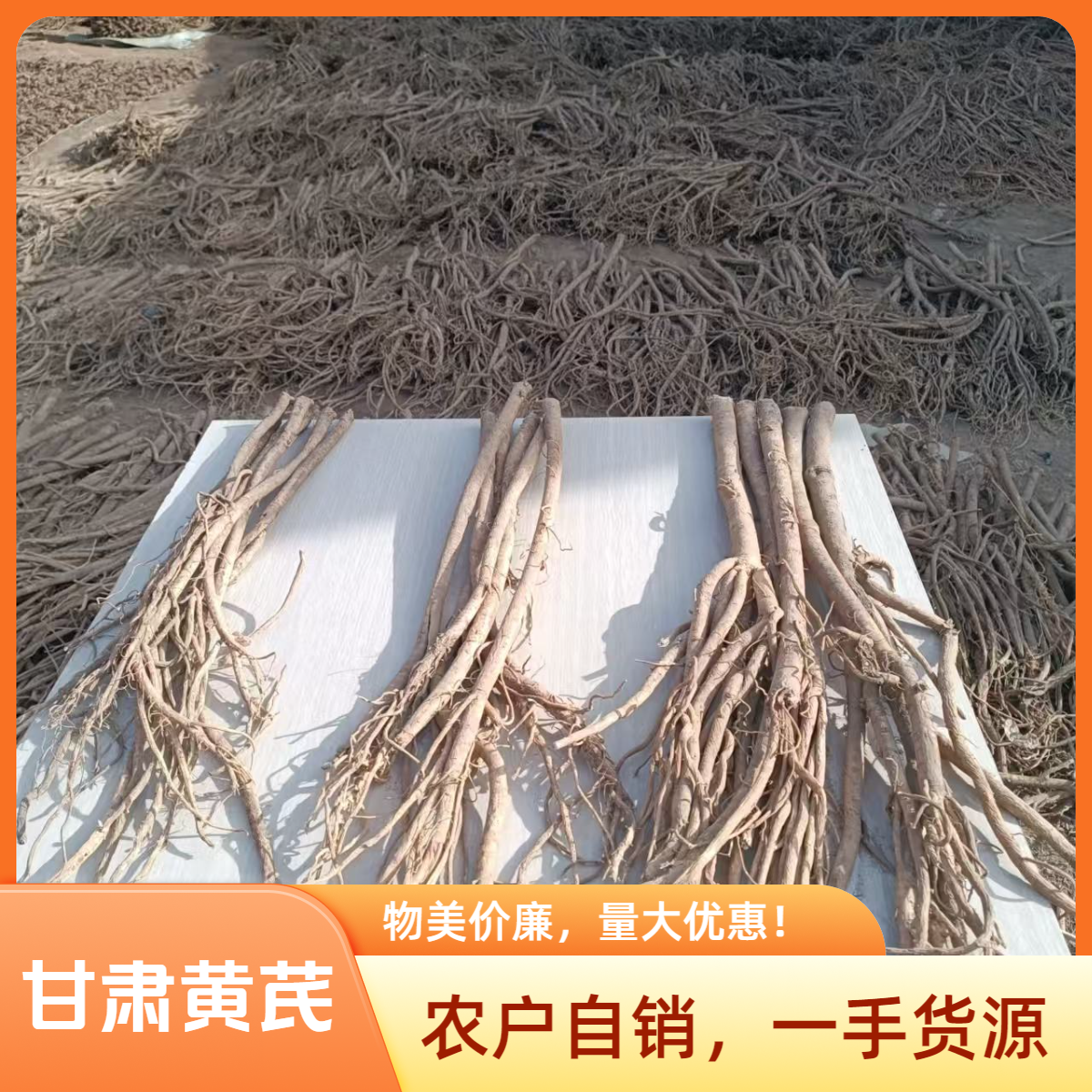 【黄芪专场】甘肃产地直发大中小条黄芪7成干 煲汤泡水煮粥好搭档