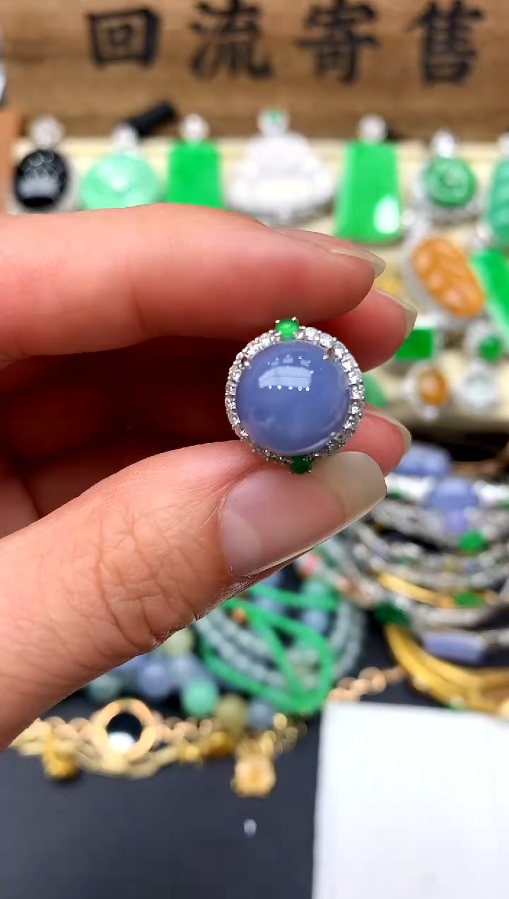 【闪购商品】翡翠戒指18K金镶嵌275-中国好珍宝