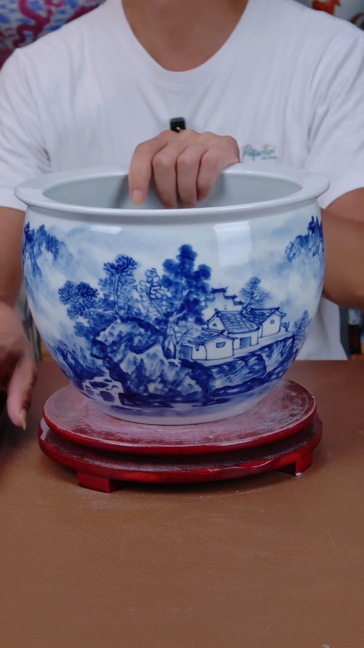 摆件景德镇手工手绘陶瓷摆件7