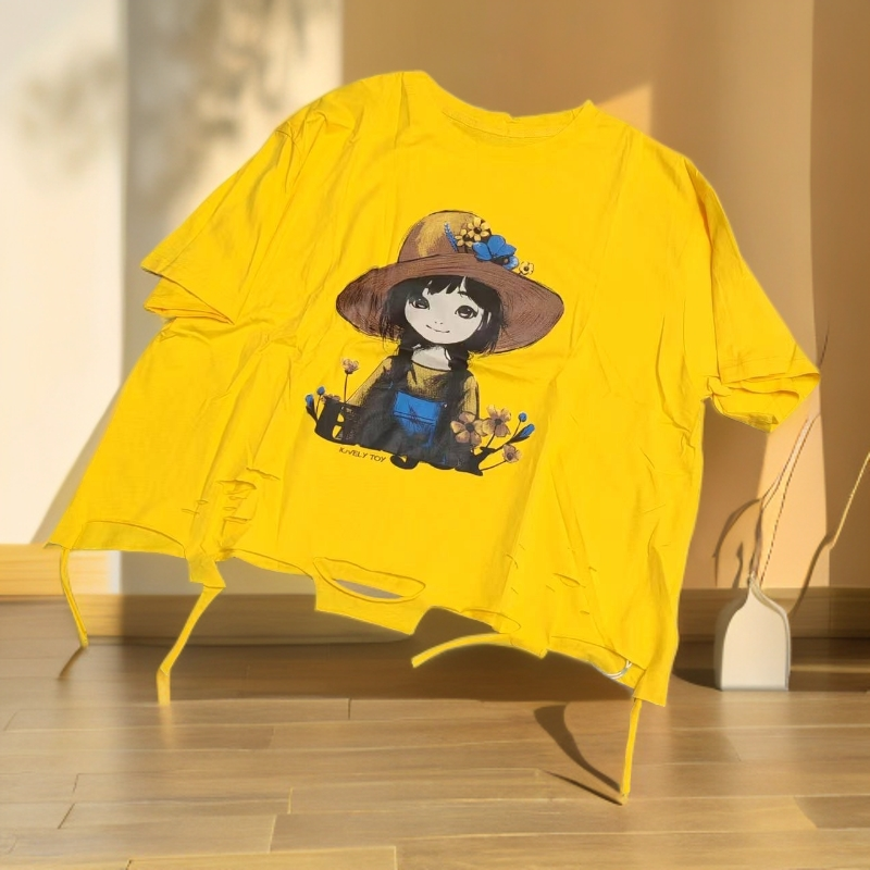 6601（飞儿同款）夏季薄款短袖t恤时尚出游服装女