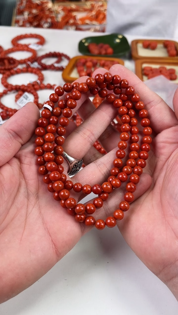 【闪购商品】南红玛瑙瓦西多圈7+未镶嵌一个/条