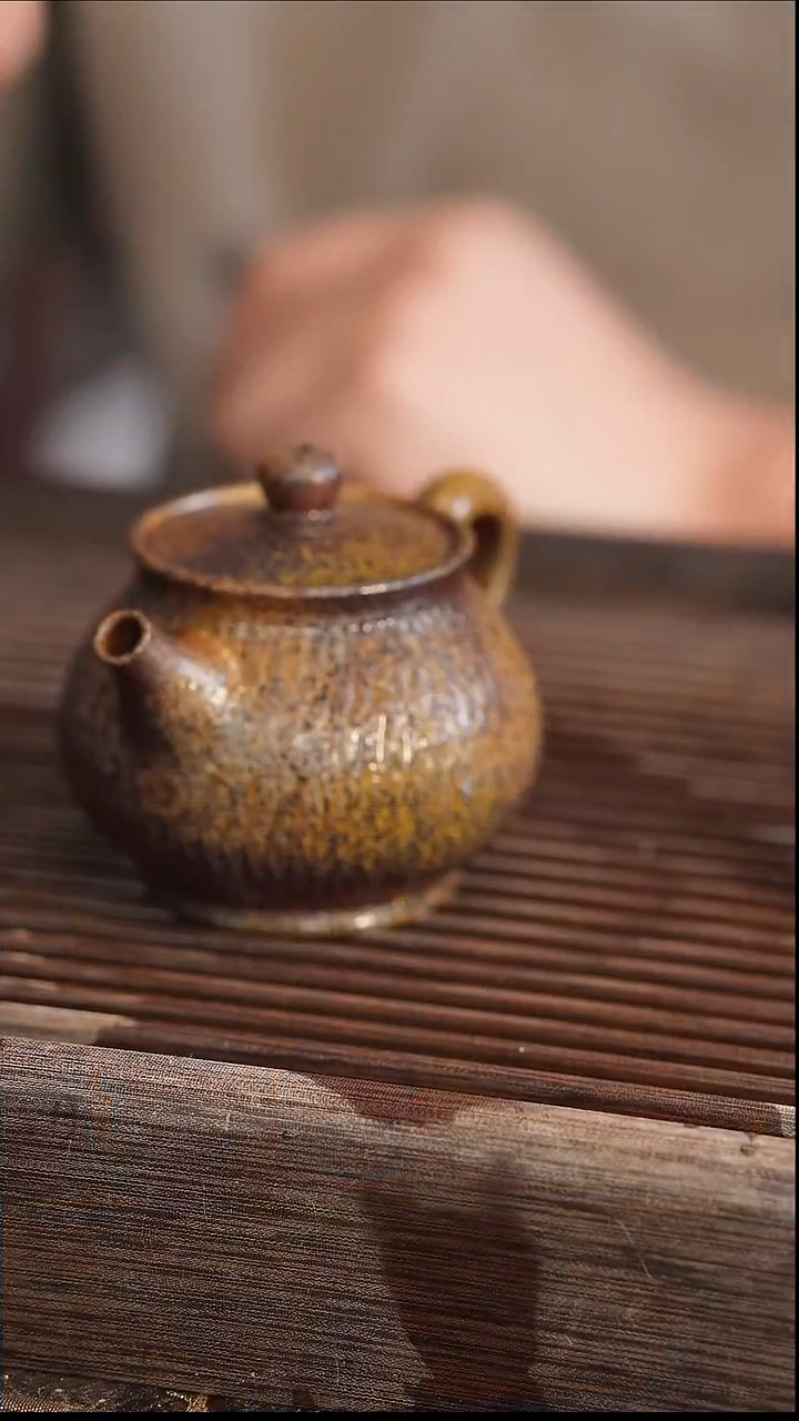 茶壶紫砂18号 柴烧 170cc