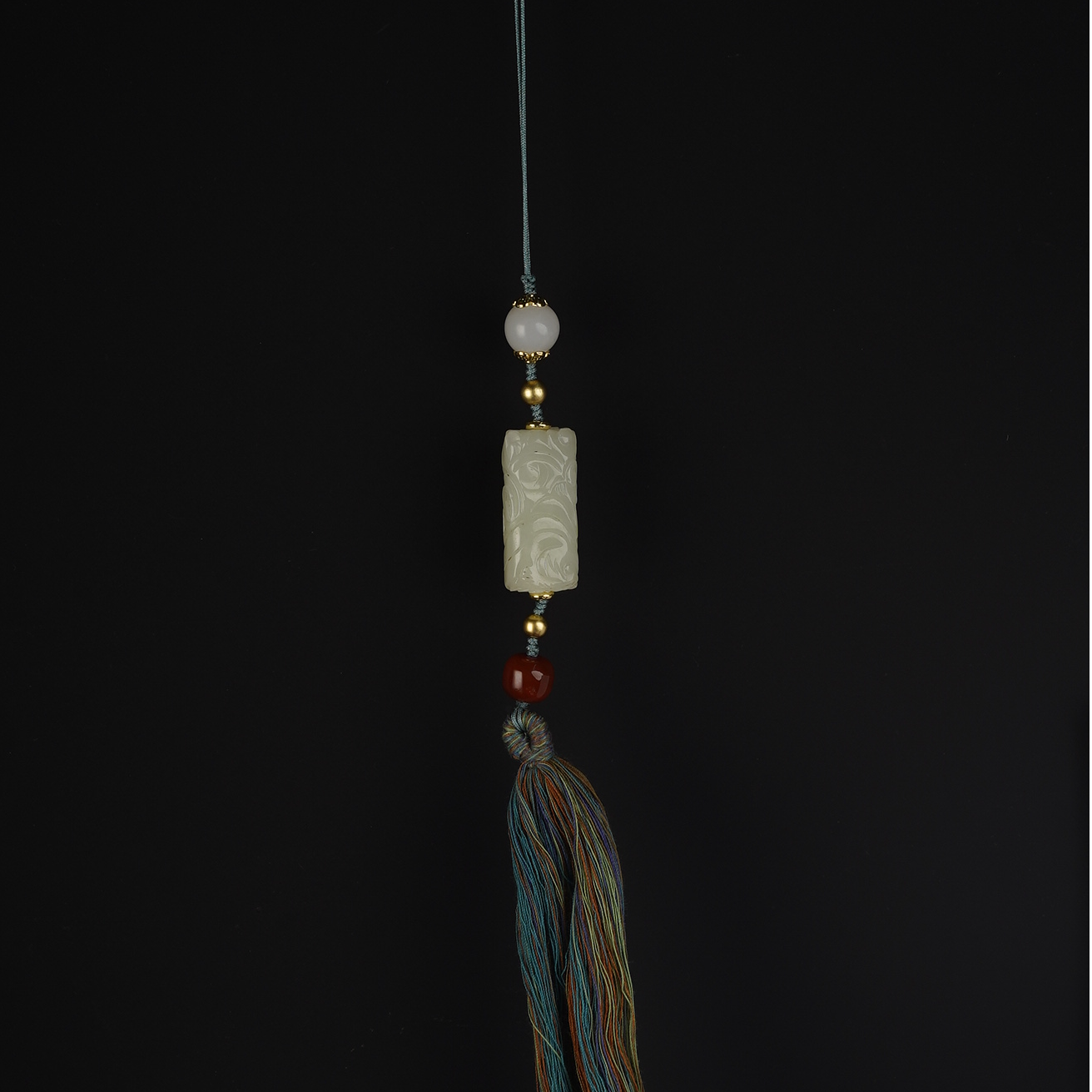 XJ02605二十世纪和田玉勒子挂坠