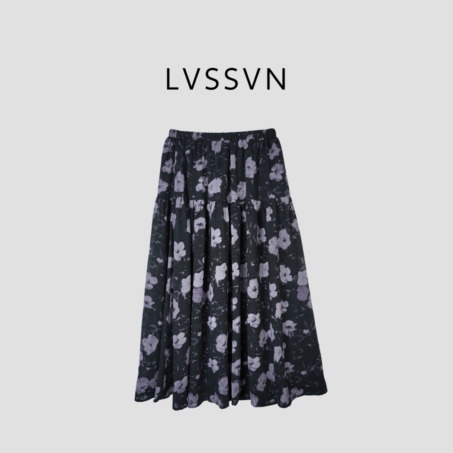 LVSSVN/露裳2025SS时尚设计女士碎花半身裙 S-31440