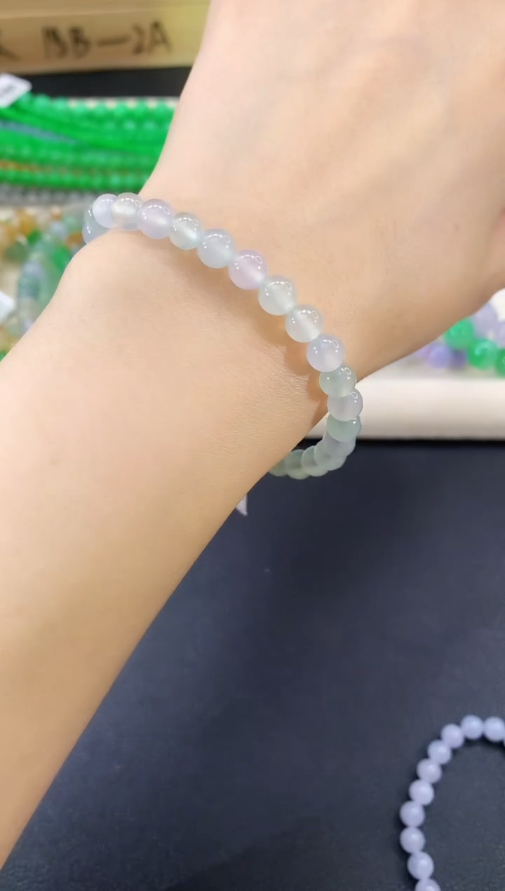 未镶嵌手串翡翠45|1800多样性发其一