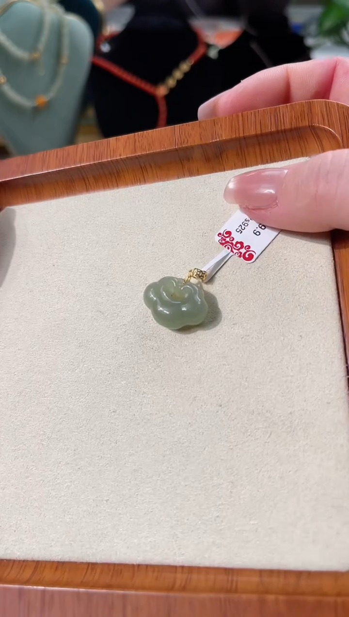 【闪购商品】和田玉颈饰银S925镶嵌cs