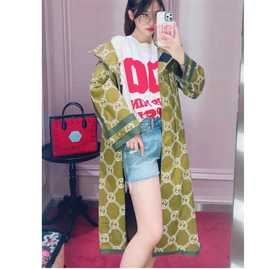 99新 GUCCI/古驰 海囤 古驰风衣38码/LT83374