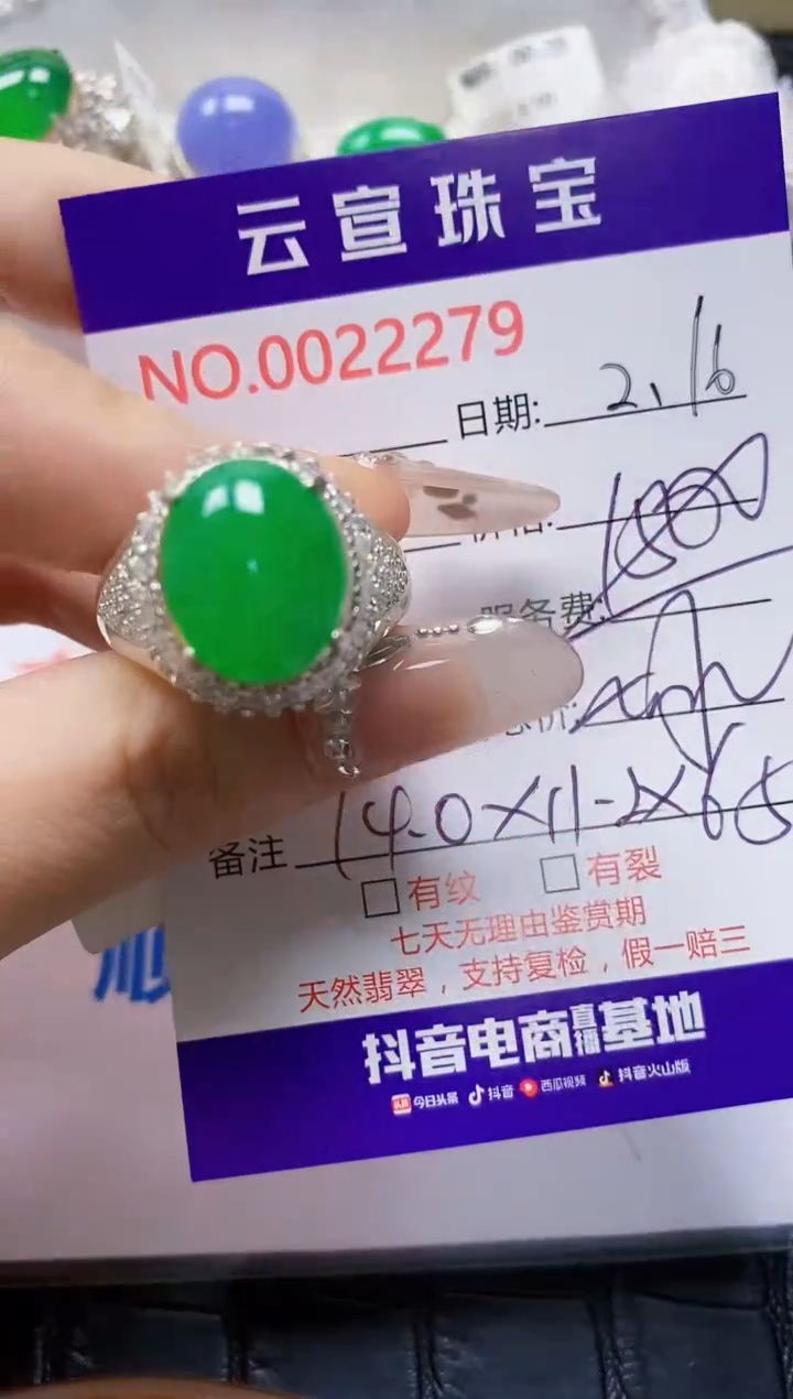 【闪购商品】翡翠戒指未镶嵌/22790000