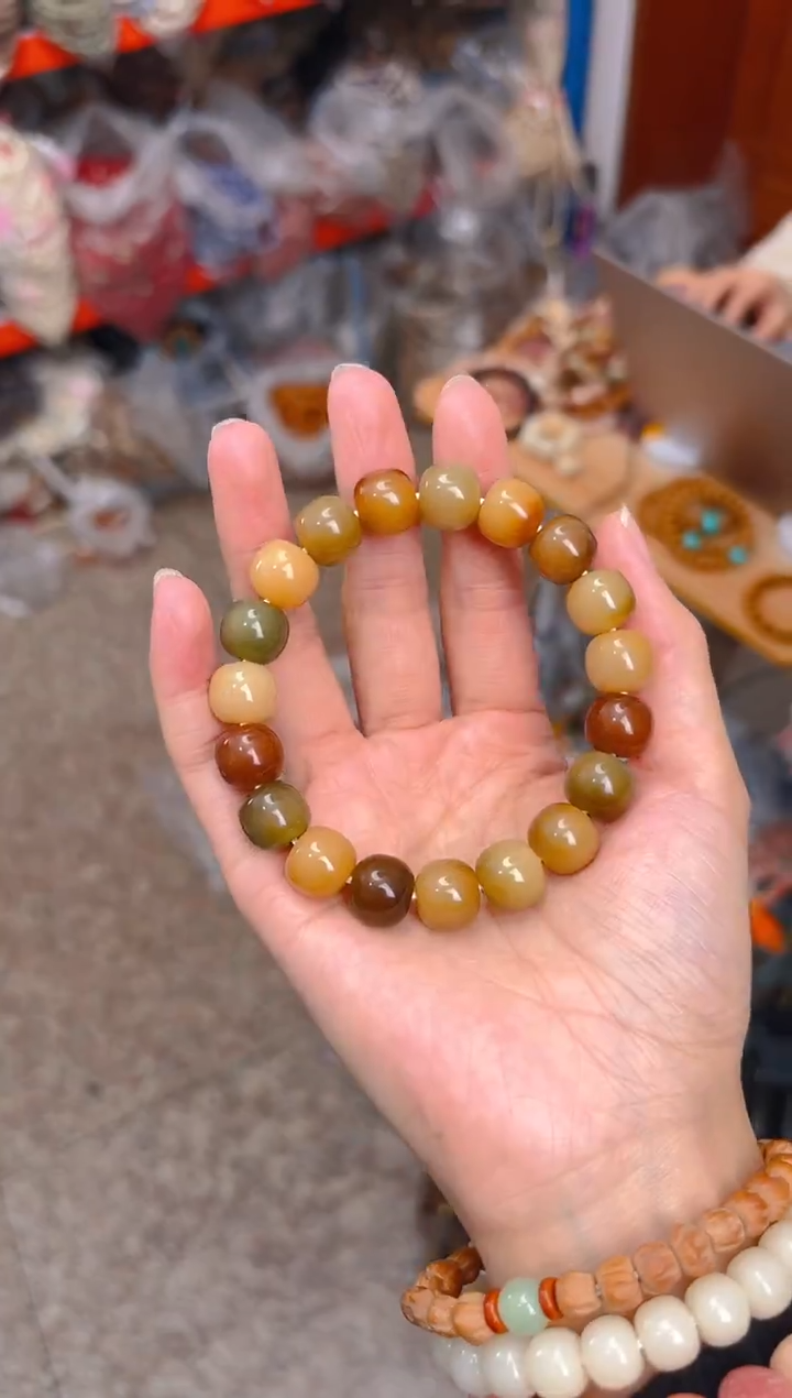 吊坠菩提根/象牙果浓郁多宝桶珠单圈