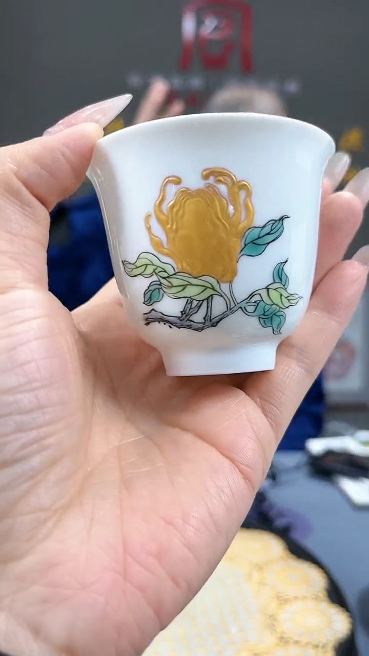 【闪购商品】官窑瓷画院578官窑瓷画院佛手铃铛杯·