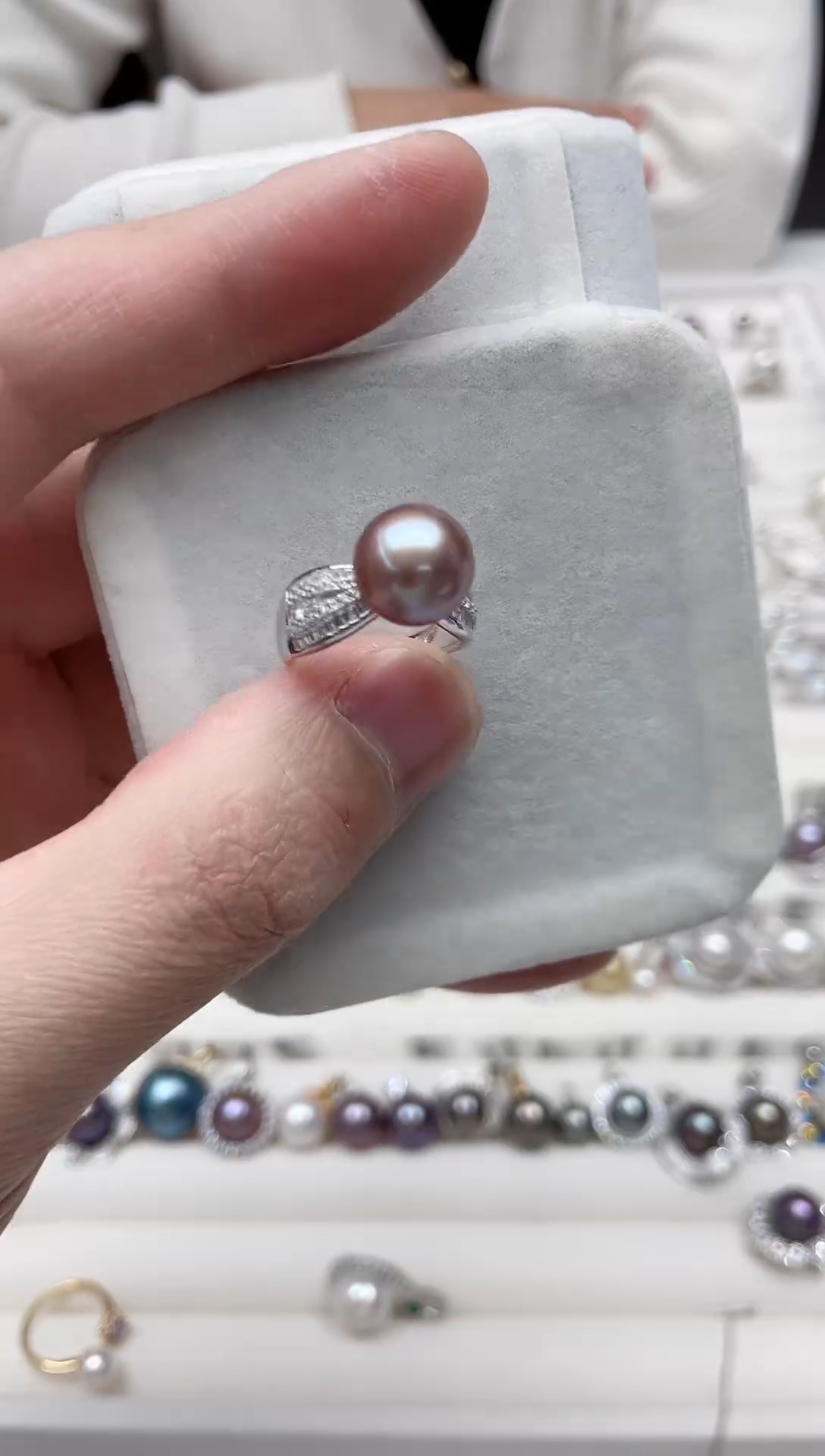 【闪购商品】淡水珍珠戒指银S925镶嵌戒指