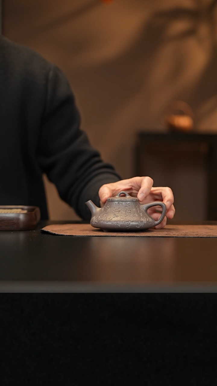 【闪购商品】紫砂茶杯允禾斋wzht 天青 柱瓢